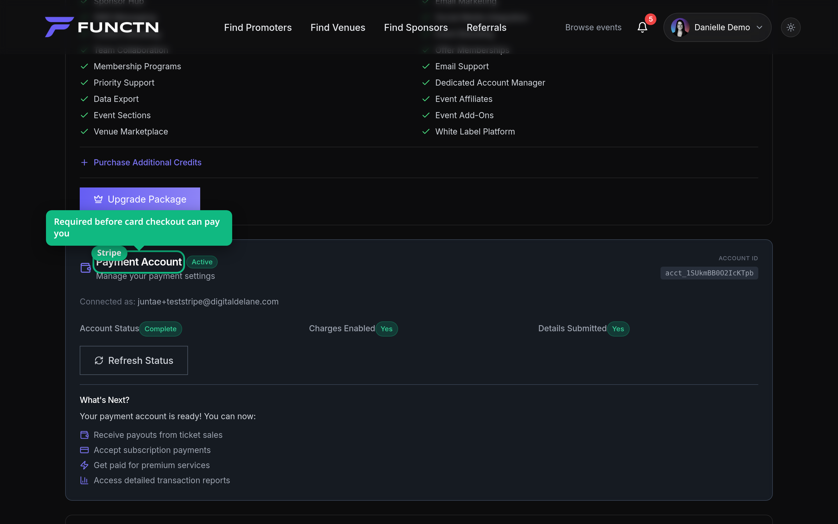 Account setup — how it works