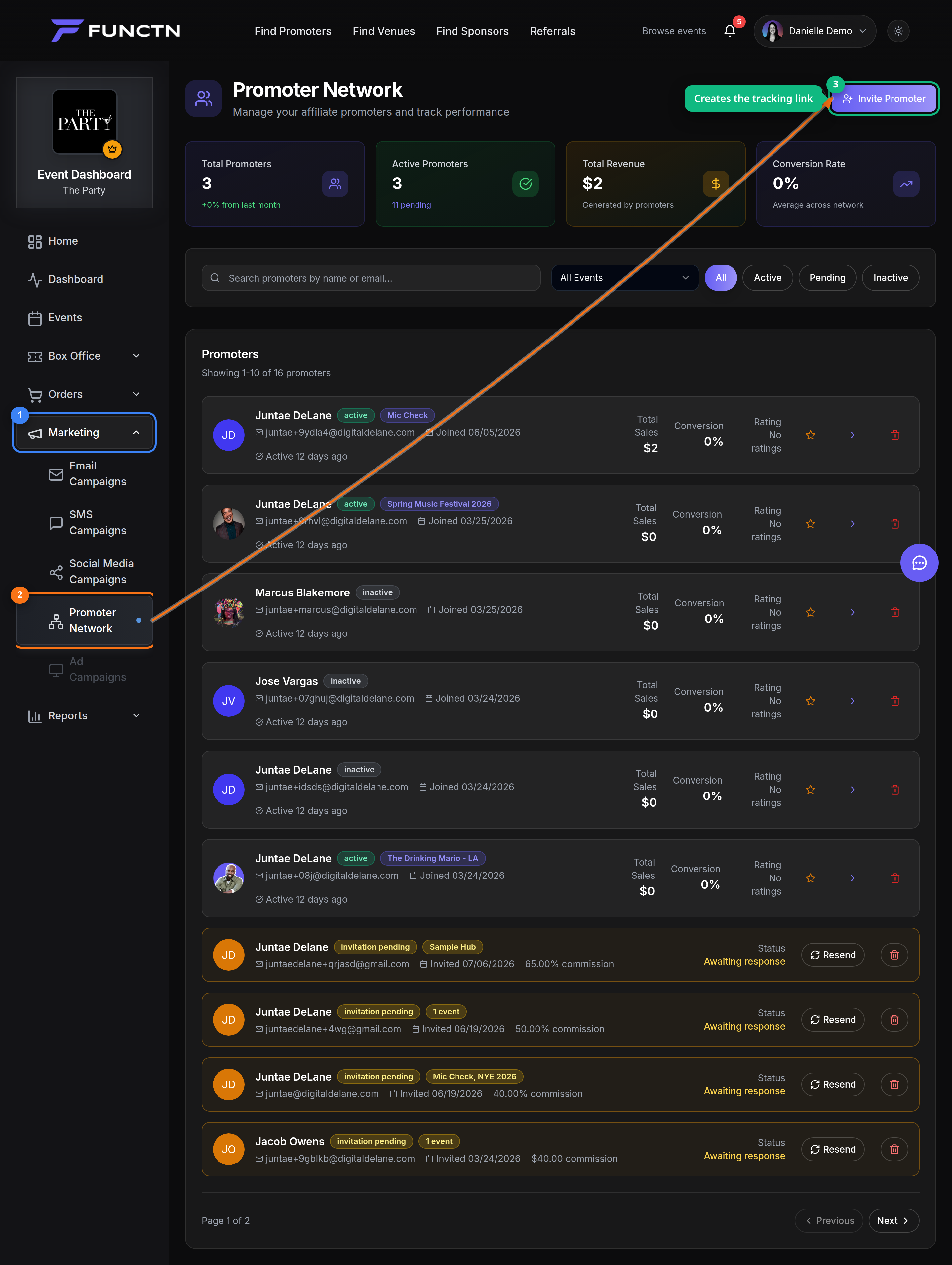 Affiliate links and tracking — where to find it