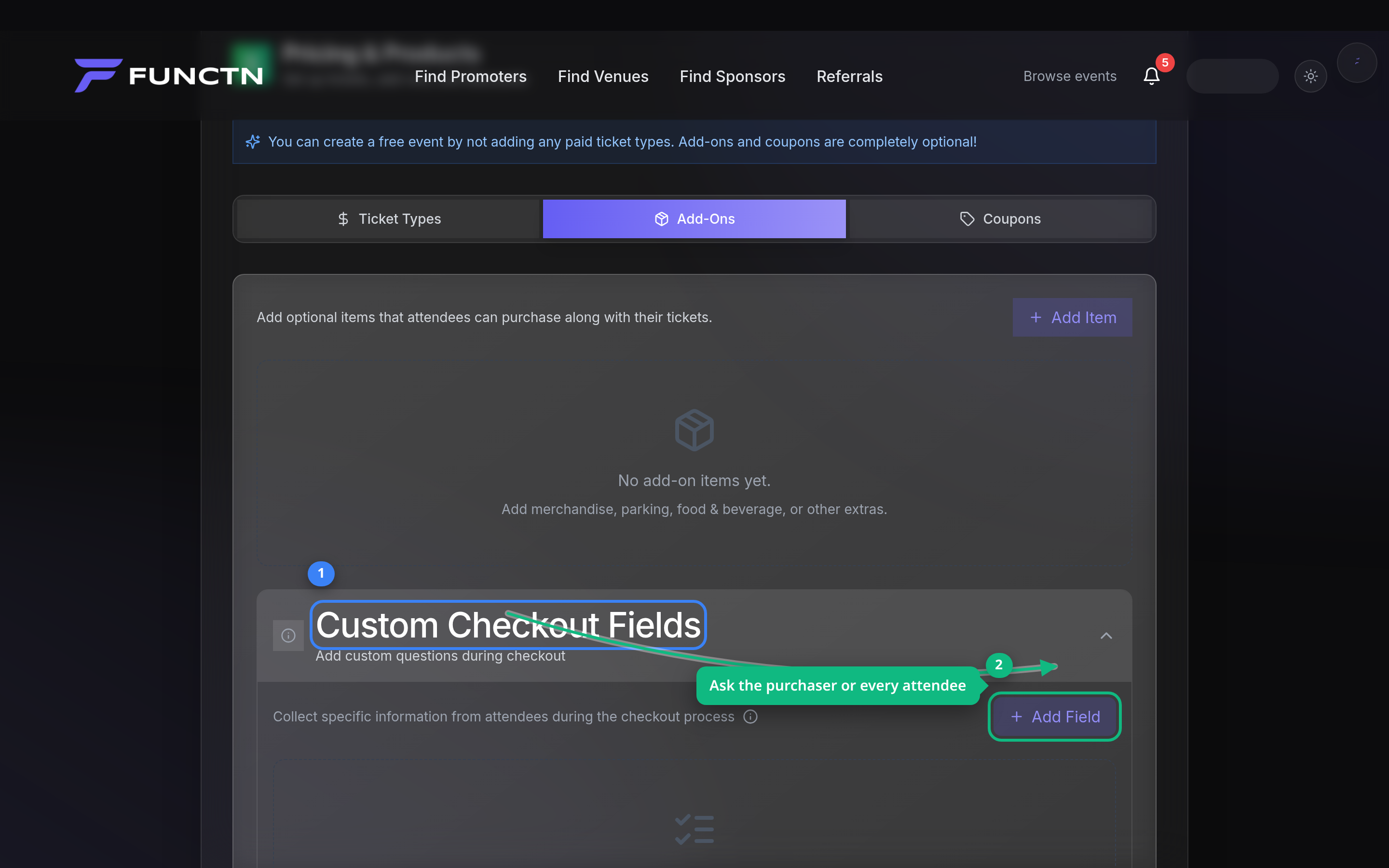 Attendee questions and forms — where to find it