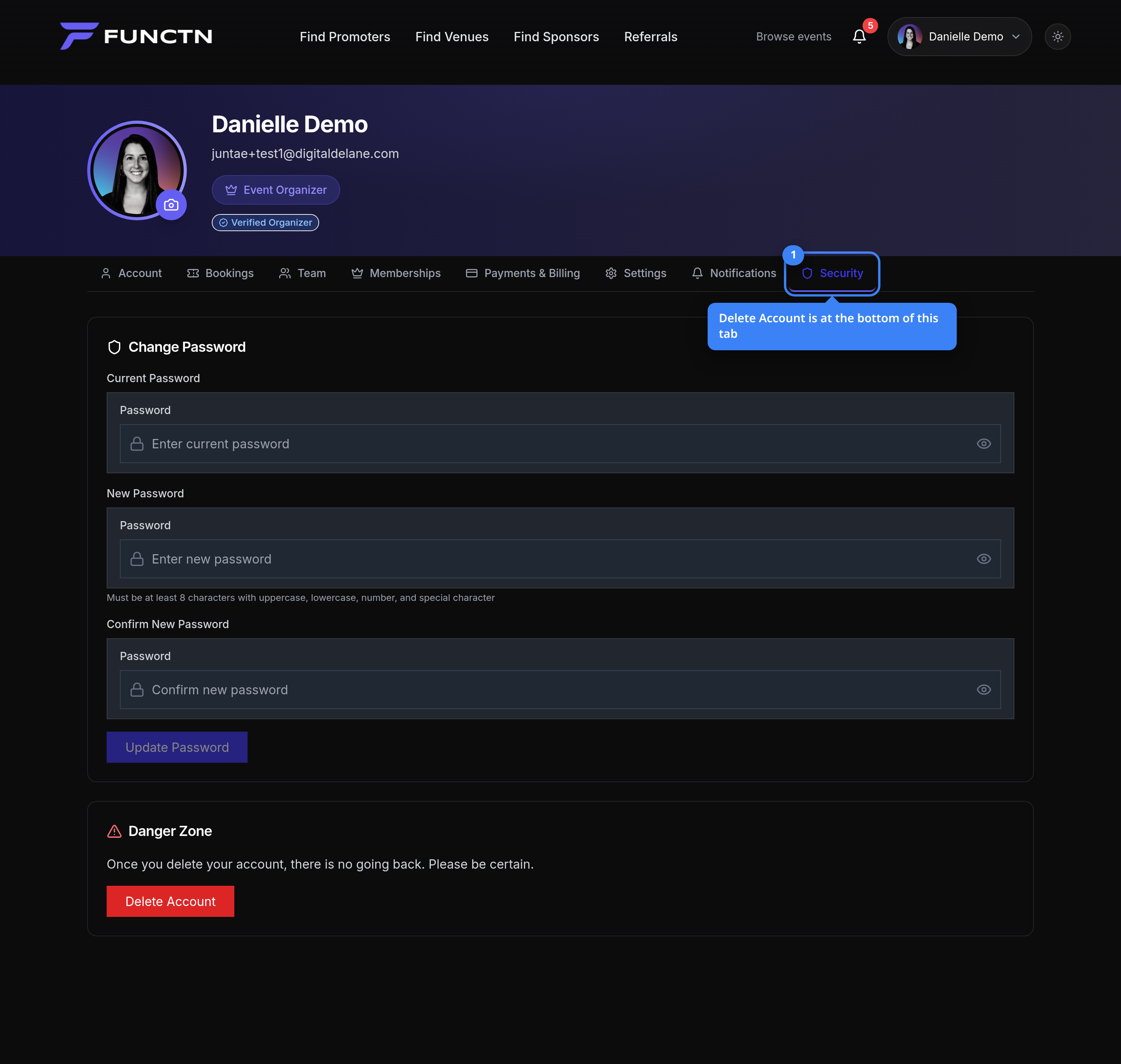 Closing your account — where to find it