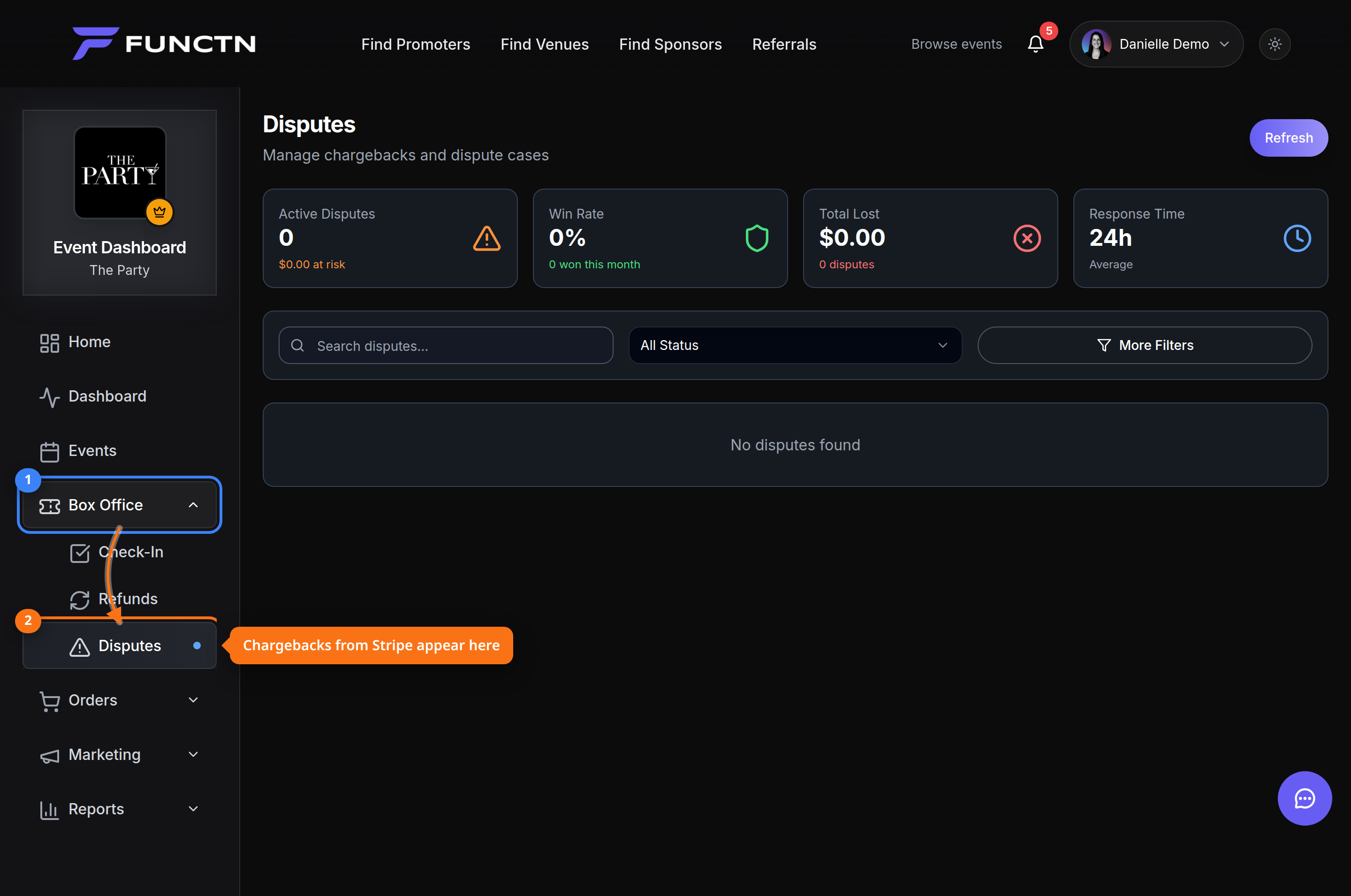 Dispute and chargeback handling — where to find it
