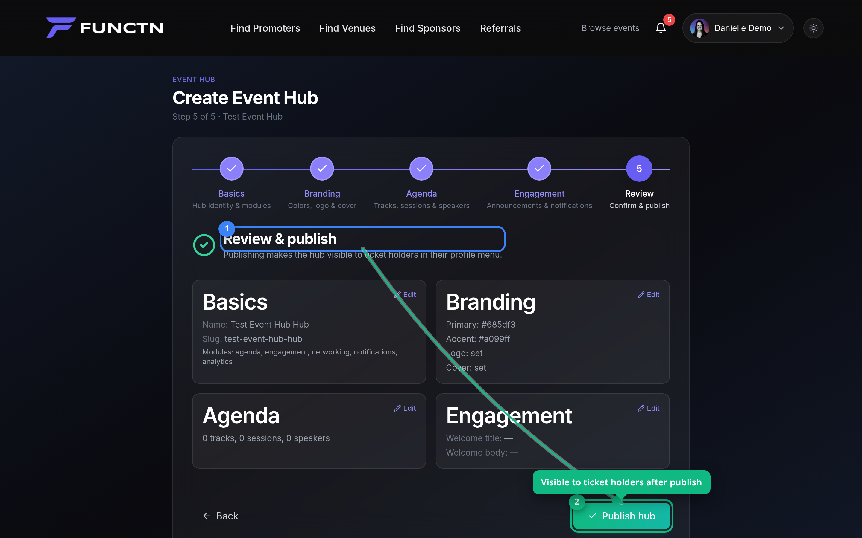 Event Hub access and visibility — how it works
