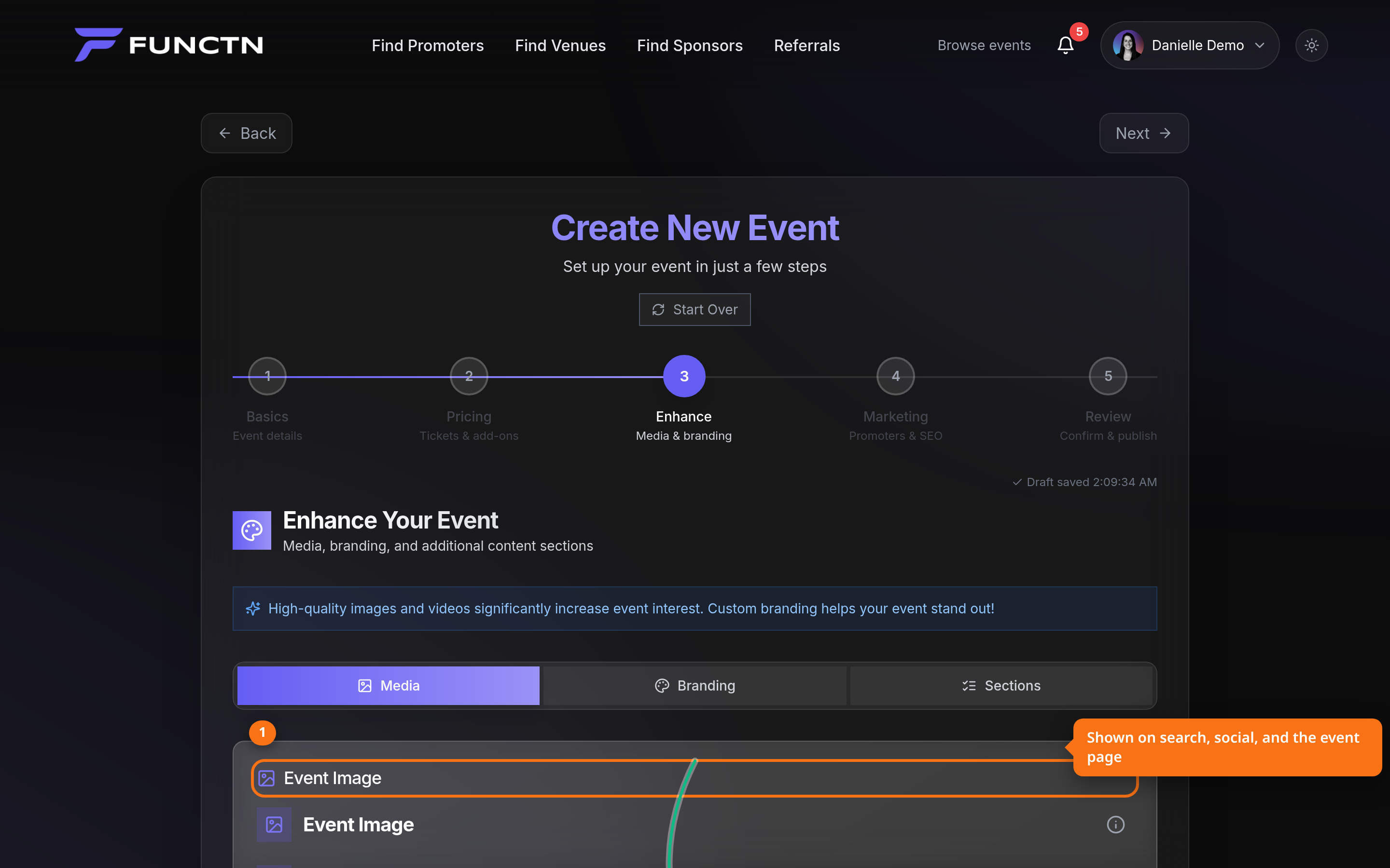 Event landing pages — how it works