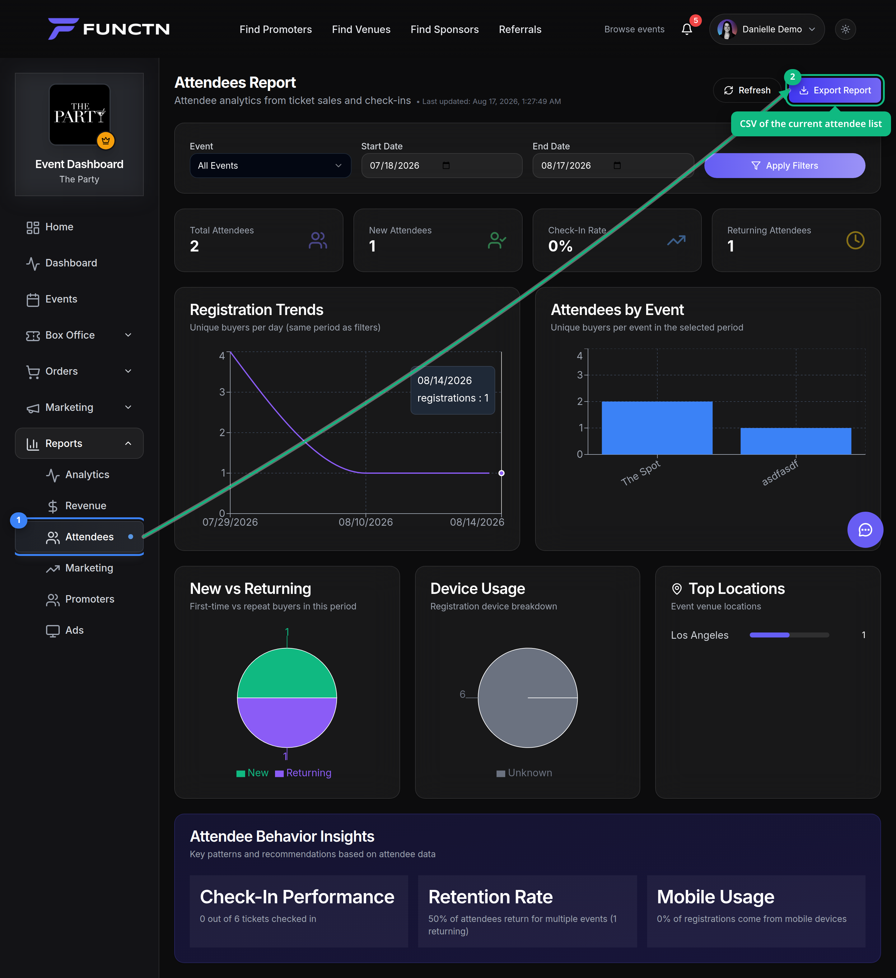 Exporting data — how it works