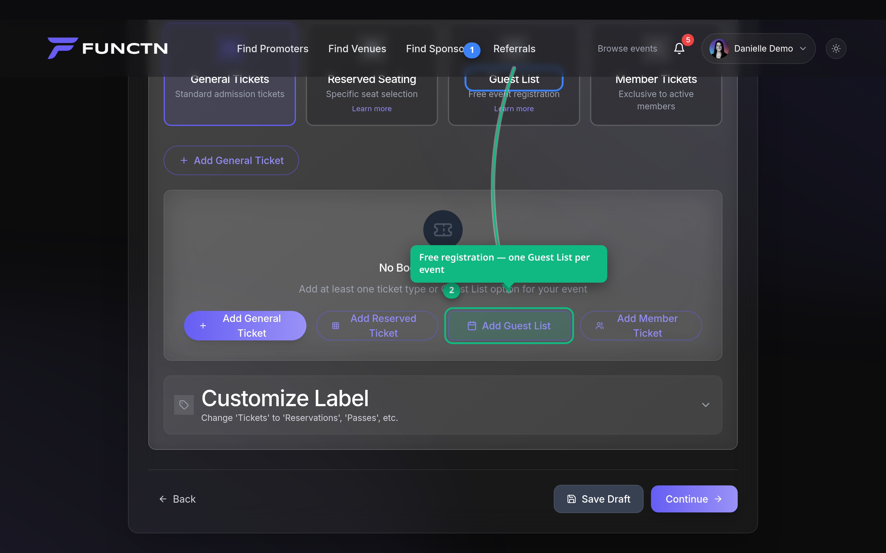 Guest lists and comps — how it works