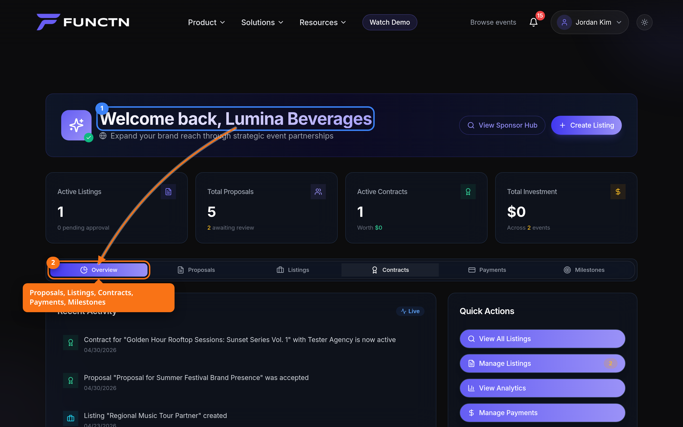 How the Sponsorship Hub works — where to find it
