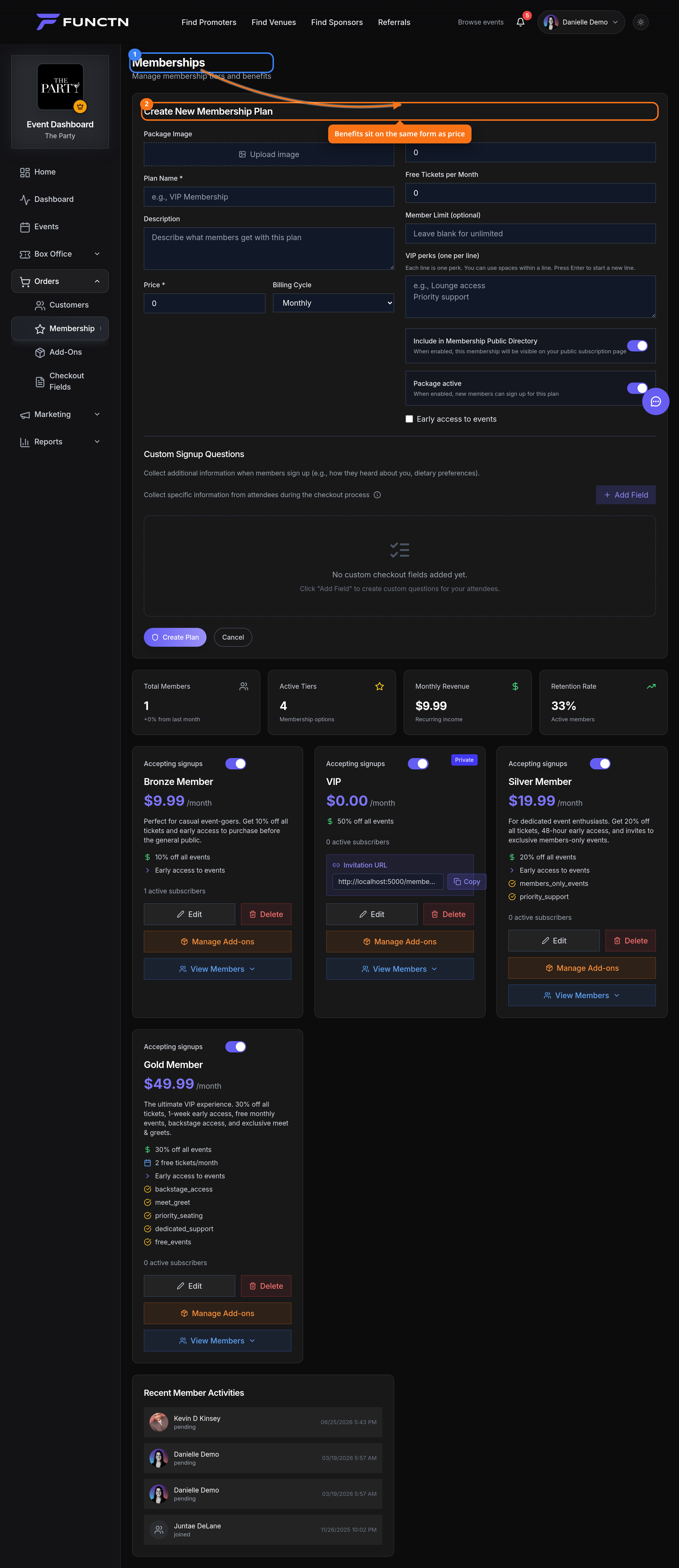 Member benefits and perks — how it works