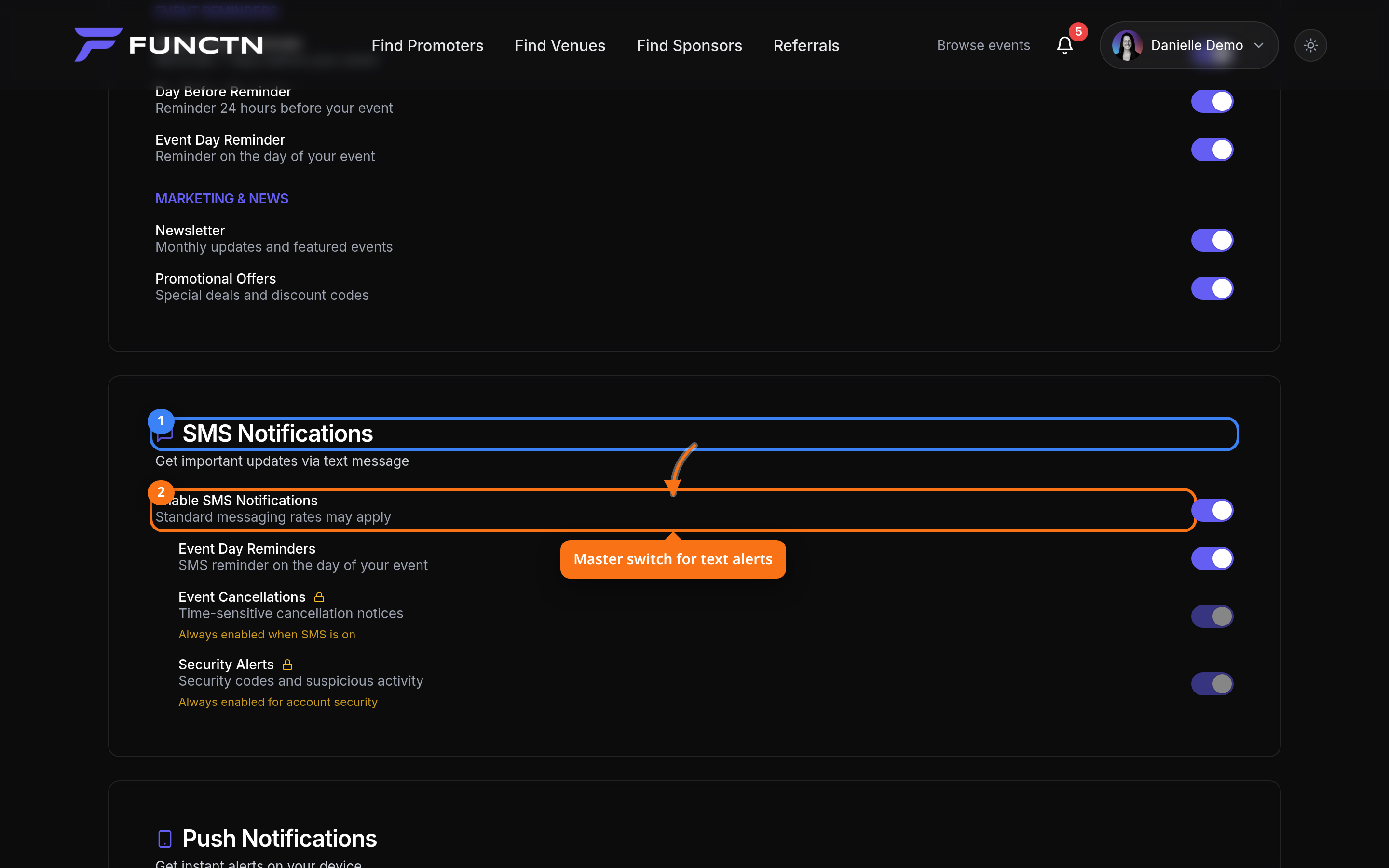 Notification preferences — how it works