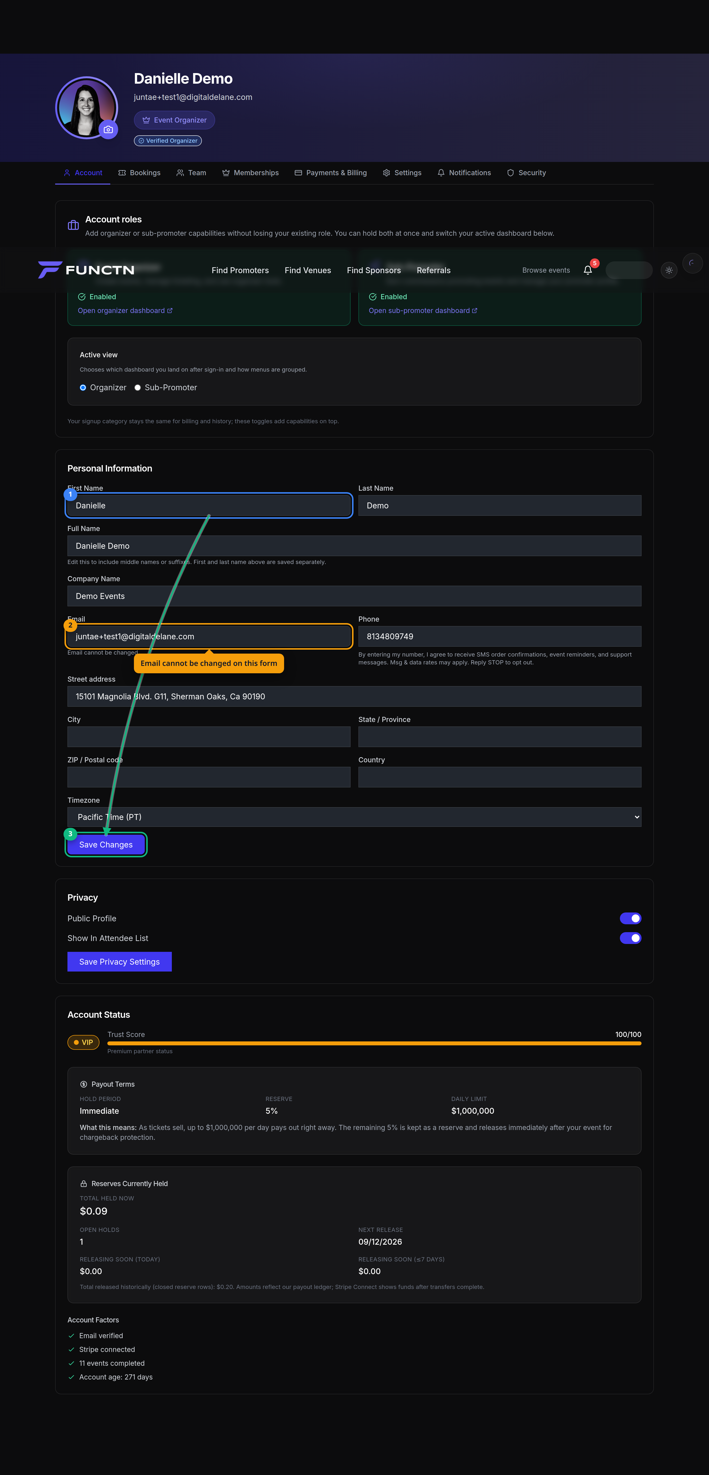 Profile and login — how it works
