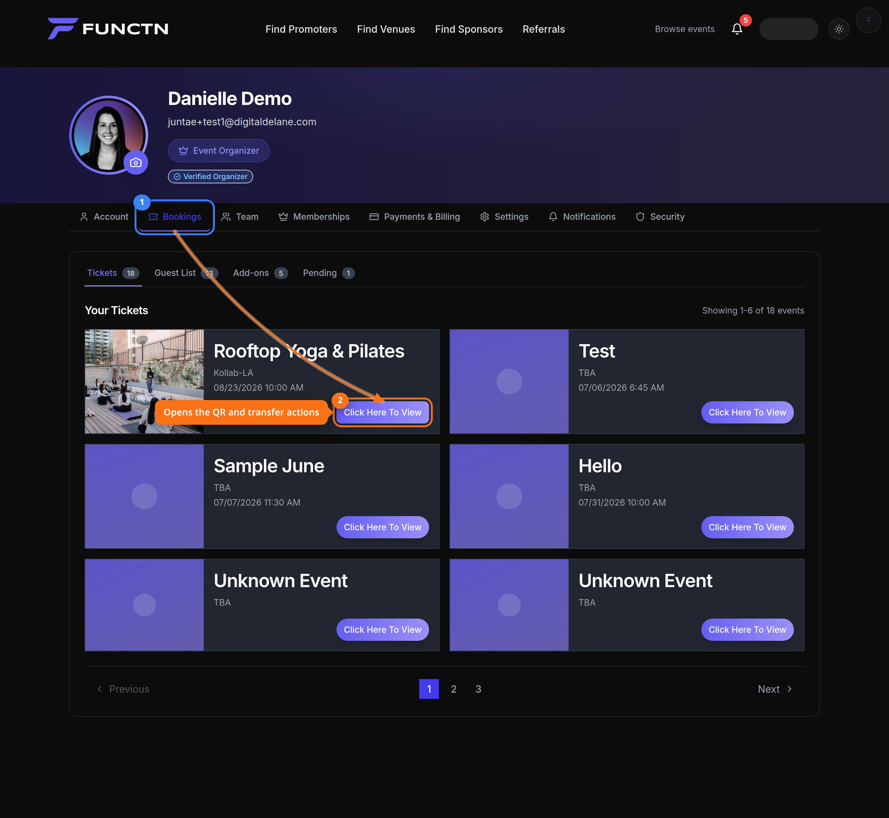Ticket transfers — how it works